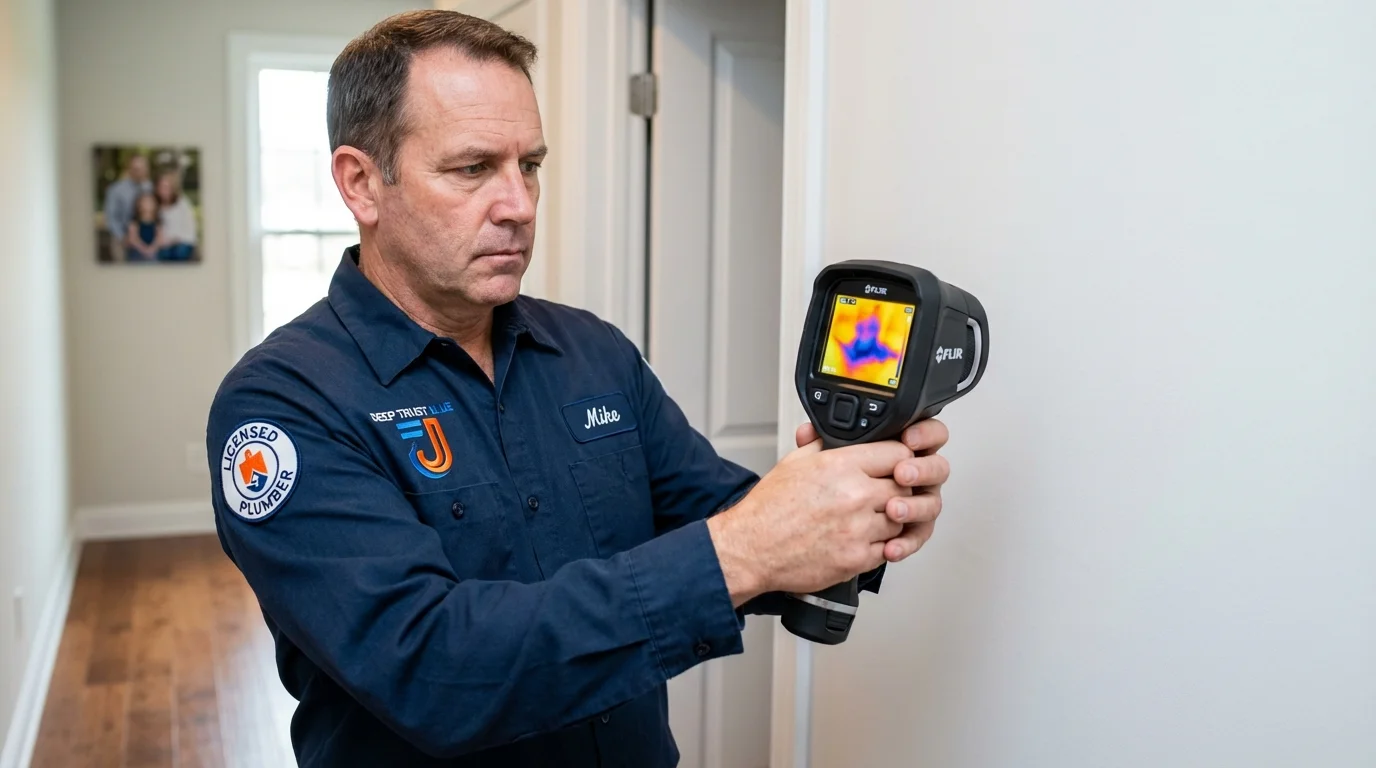 Thermal imaging leak detection by Johns Plumbing LLC in Strathmore
